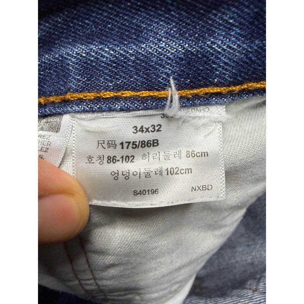 Levi's 517 Bootcut Jeans Mens 34x32 Blue Medium Wash Y2K Denim Classic Fit